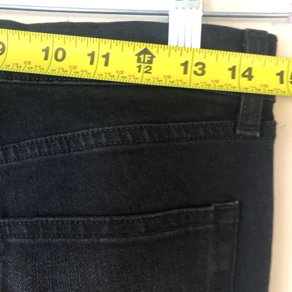 Nili Lotan Womens High Waisted Skinny Cropped Raw Hem Jeans Black Size 27 - Picture 4 of 7